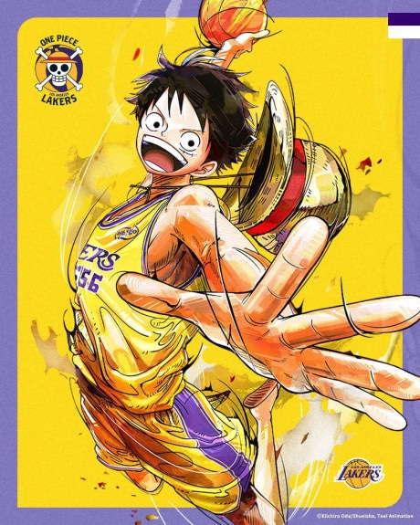 LOS ANGELES LAKERS x ONE PIECE cover art